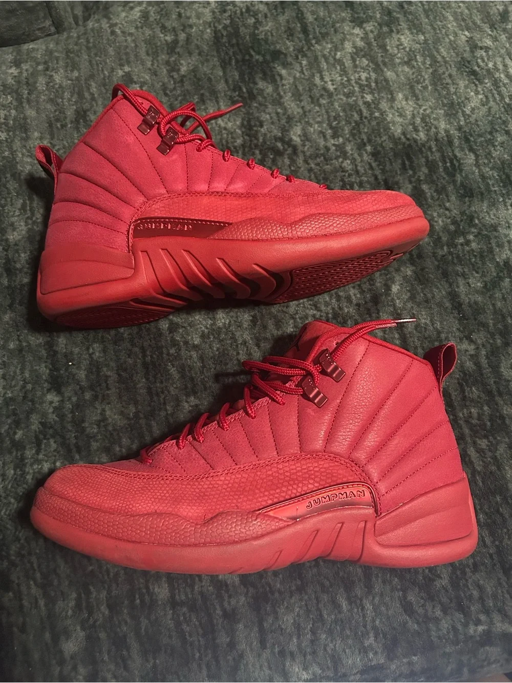 Jordan 12s All-Red High Top